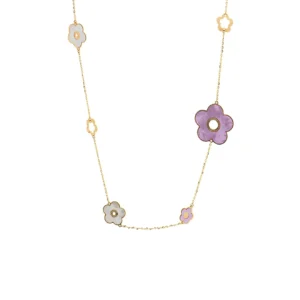 дамско колие от жълто злато